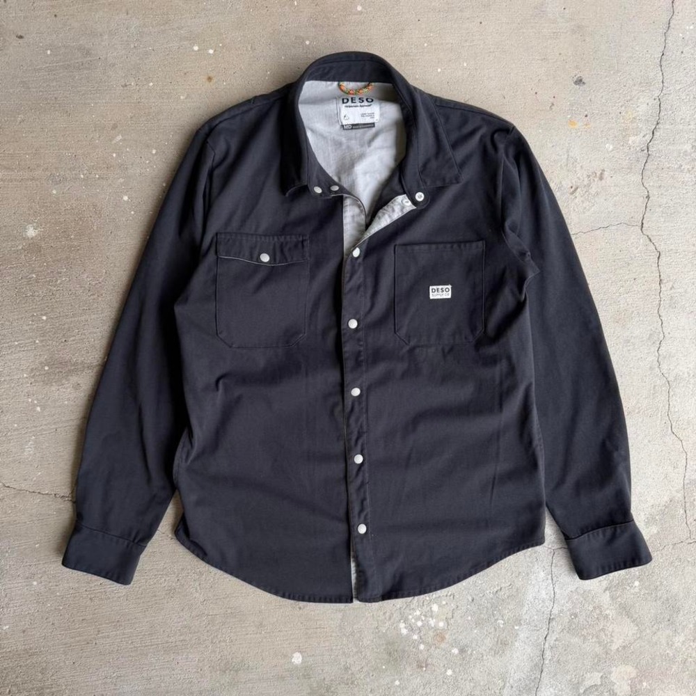 Deso black button up shirt